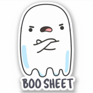 Sticker Fiche De Livres Drôle Halloween Fantôme Pun