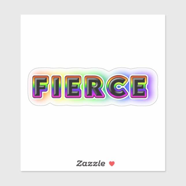 Sticker Fierce (Feuille)