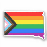 Fierté de l'État du Dakota du Sud LGBTQ Progress P