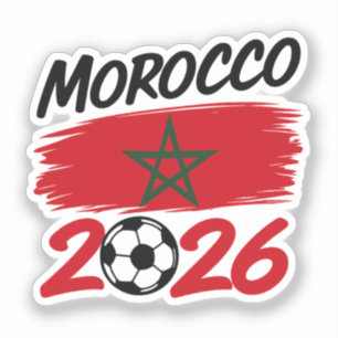 Sticker Fierté des supporters de football marocains 2026 