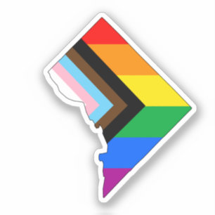 Sticker Fierté du district de Columbia Fierté LGBTQ