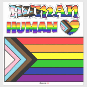 Sticker Fierté et soutien du drapeau LGBTQIA+
