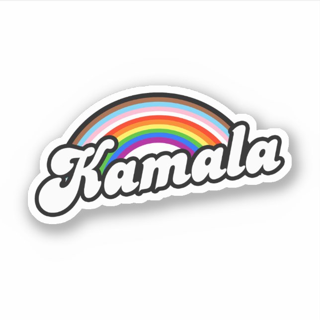 Sticker Fierté inclusive de Kamala (Devant)