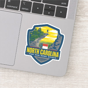 Sticker Fierté la Caroline du Nord d'état