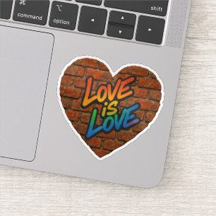 Sticker Fierté L'amour coloré est l'amour