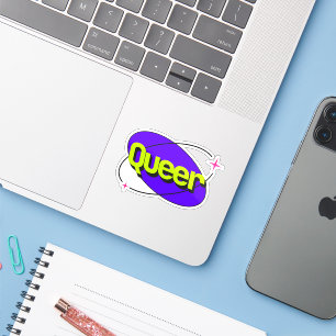 Sticker Fierté queer Y2K