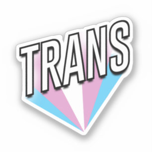 Sticker Fierté Trans éclate Trans