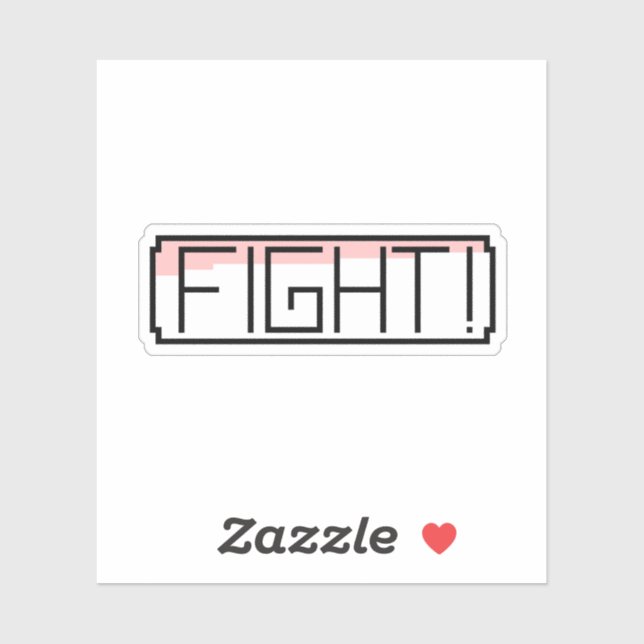 Sticker "Fight" Gamers Nostalgia  (Feuille)
