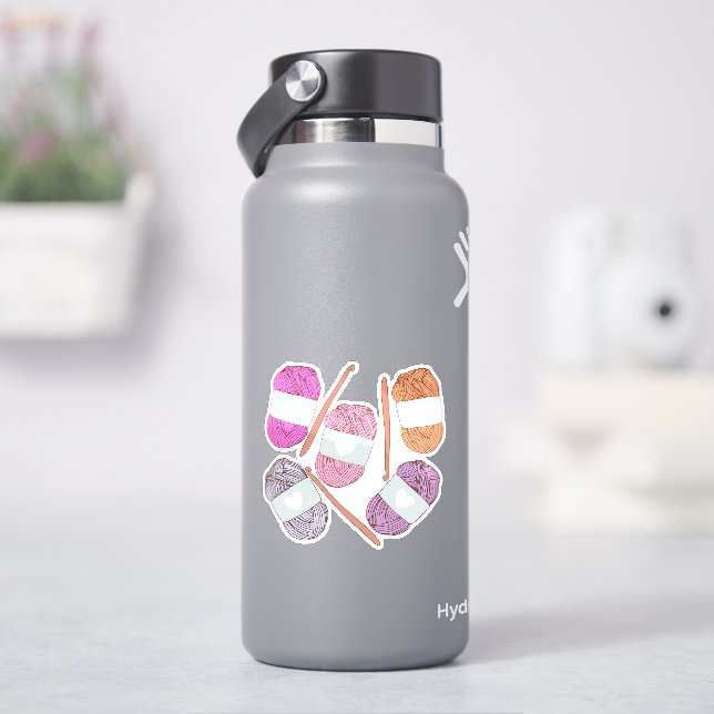 Sticker Fil d'artisanat Crochet (HydroFlask)