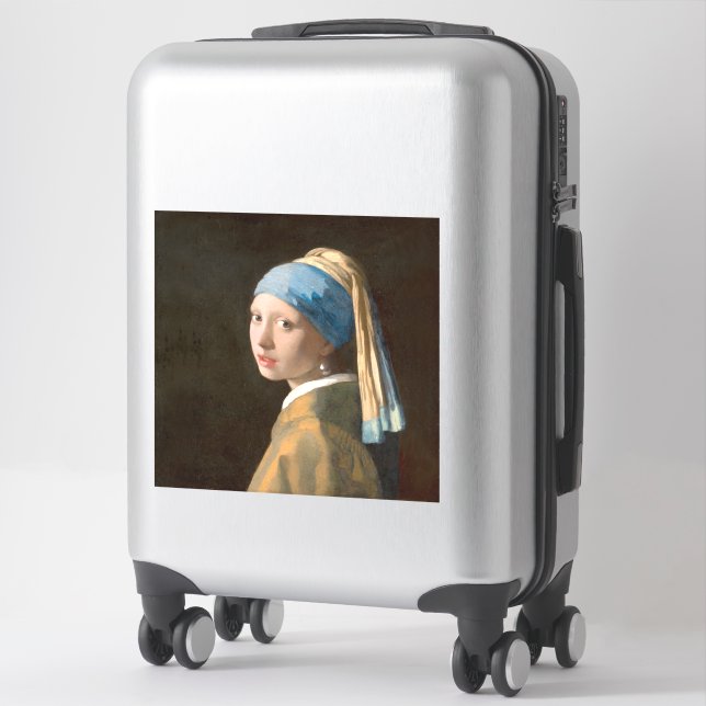 Sticker Fille avec une oreille perle (1665) Bagages (Sur valise)