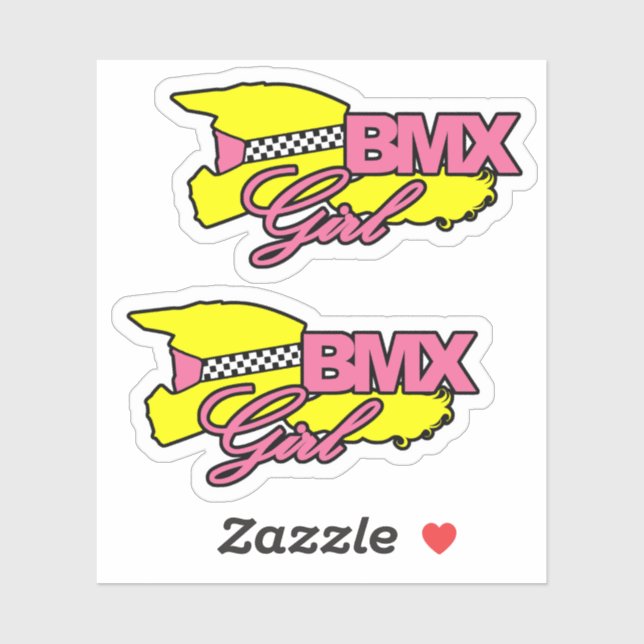 Sticker Fille BMX (Feuille)