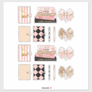 Sticker Fille Boss femmes haute mode décors