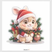 Fille lapine de Noël