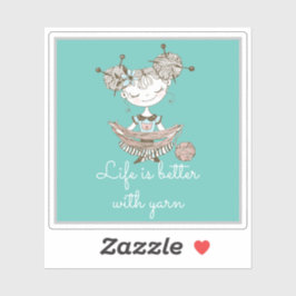 Sticker Fille Louveuse de Fils Whimsical