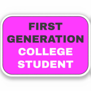 Sticker Filles de la première génération étudiante au coll