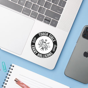 Sticker Filles dures transportent des halligans Drôle Cool