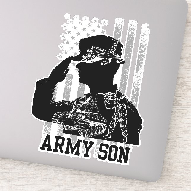 Sticker Fils de l'armée (Détail)