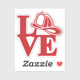 Sticker FIRE LOVE avec casque [FL4]