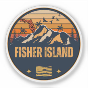 Sticker Fisher Island, Floride 