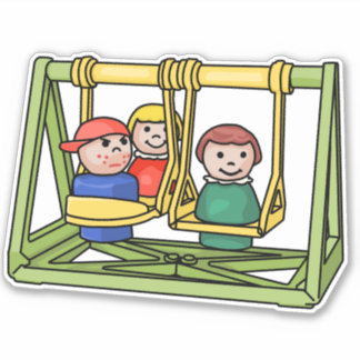 Sticker Fisher Price Little People Sur Le Porte-monnaie
