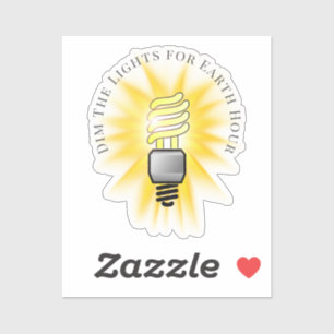 Sticker FL Bulle Dim Les Lumières Heure Terre