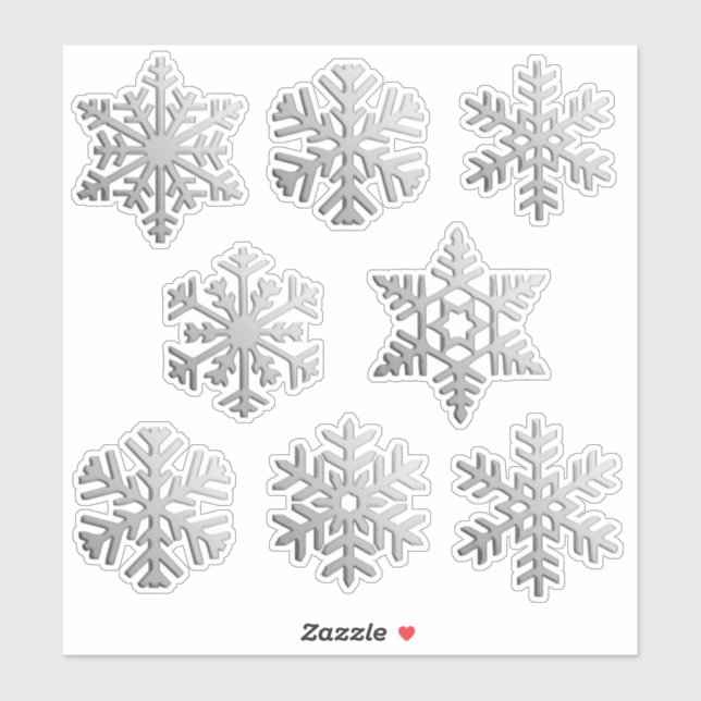 Sticker Flacons de neige / Flacons de neige dans une finit (Feuille)