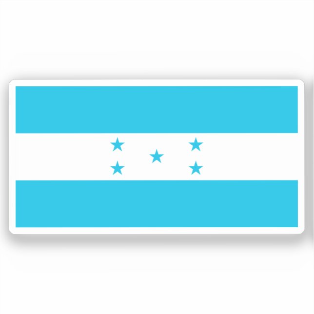 Sticker Flag of Honduras custom-cut  (Recto)