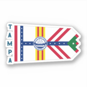 Sticker Flag of Tampa, Floride
