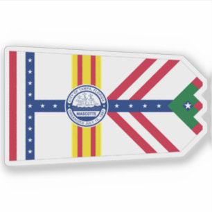 Sticker Flag of Tampa, Floride