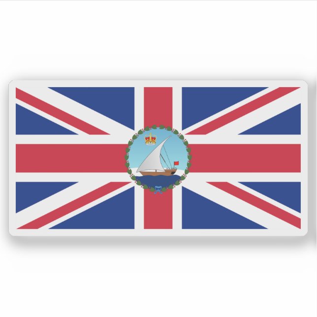 Sticker Flag of The British Resident Minister of Zanzibar  (Devant)