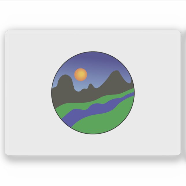Sticker Flag of the Kassala State, Republic of the Sudan (Devant)