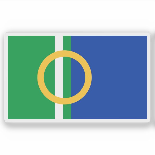 Sticker Flag of the town of Calne, England (Devant)