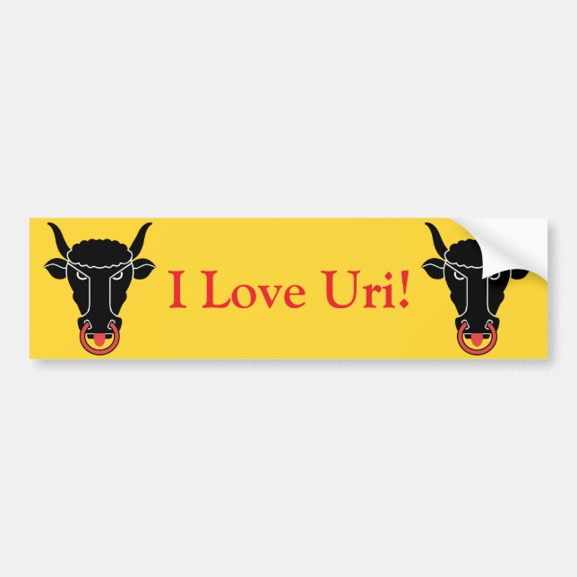 Sticker Flag of Uri, Switzerland (Devant)