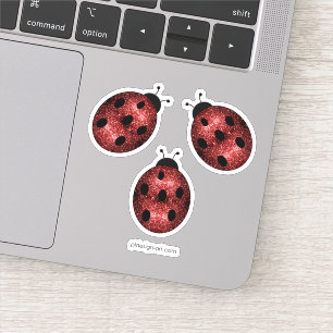 Sticker Flammes de parties scintillant rouge foncé