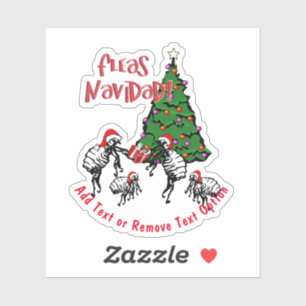 Sticker Fleas Navidad Noël