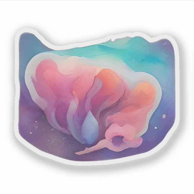 Sticker Fleur cosmique (Devant)