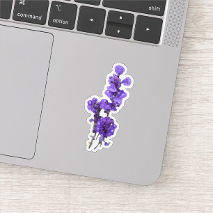 Sticker Fleur de Sauge à coupe farineuse violette