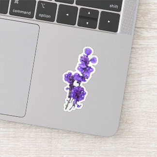 Sticker Fleur de Sauge à coupe farineuse violette