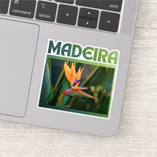 Sticker Fleur d'oiseau de paradis, voyage à Madère Portuga
