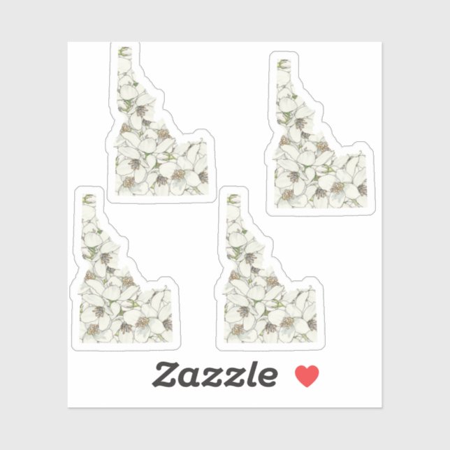 Sticker Fleur Idaho (Feuille)