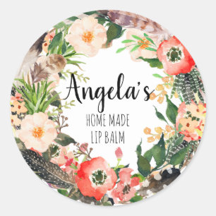 Sticker Fleur Wreath Botanique Maison faite