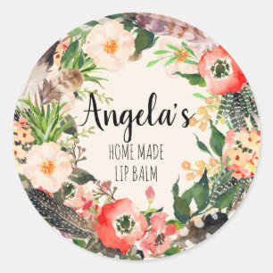 Sticker Fleur Wreath Botanique Maison faite