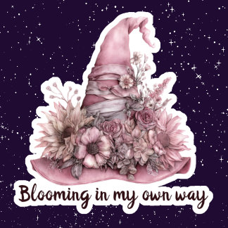 Sticker Fleurir à ma manière citation d'amour de soi chape