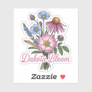 Sticker Fleurissement de fleurs sauvages du Dakota – Desi