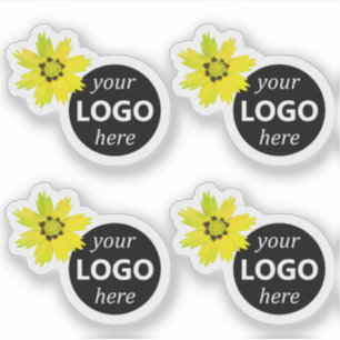 Sticker Fleurs de marguerite mignonne Modèle du logo de la