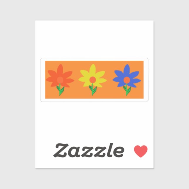 Sticker Fleurs de printemps (Feuille)