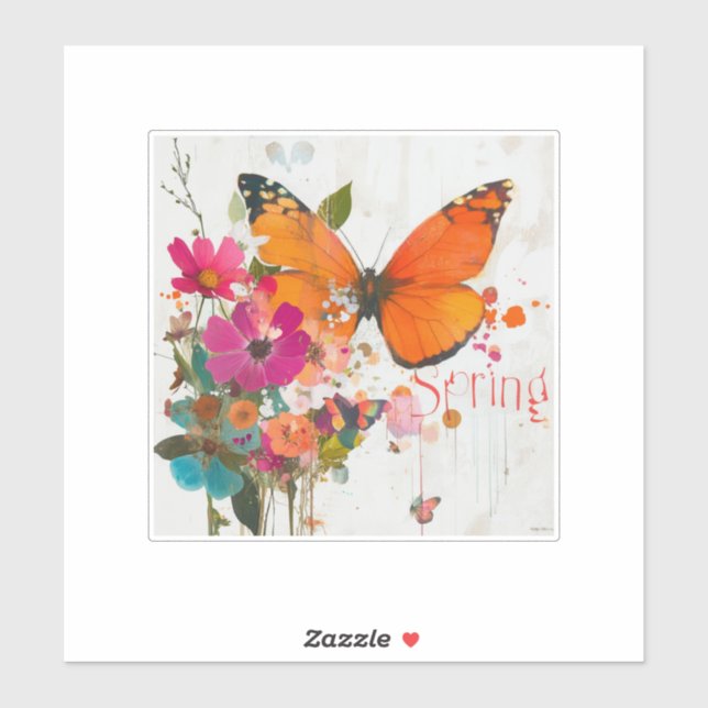 Sticker Fleurs de printemps, 2025, (Feuille)