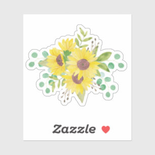 Sticker Fleurs de soleil, Floral, Jardin, Nature, Plante