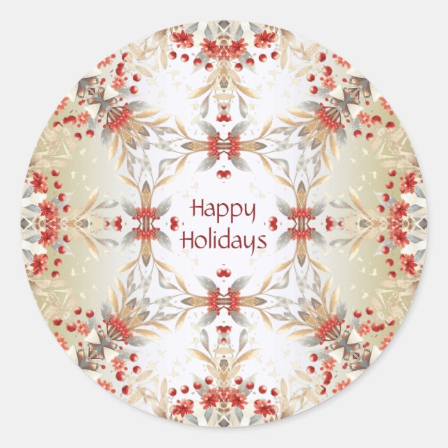 Sticker Fleurs de Vacances Moderne (Devant)