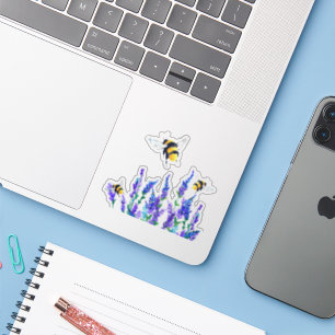 Sticker Fleurs et abeilles